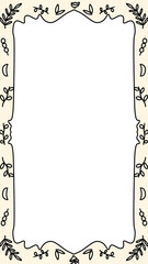 frame with floral ornament