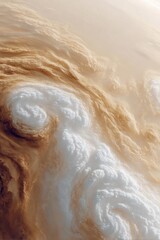 Obraz premium Satellite View of Earth Showing Swirling Hurricanes and Weather Systems Over North America for Climate Monitoring and Environmental Awareness