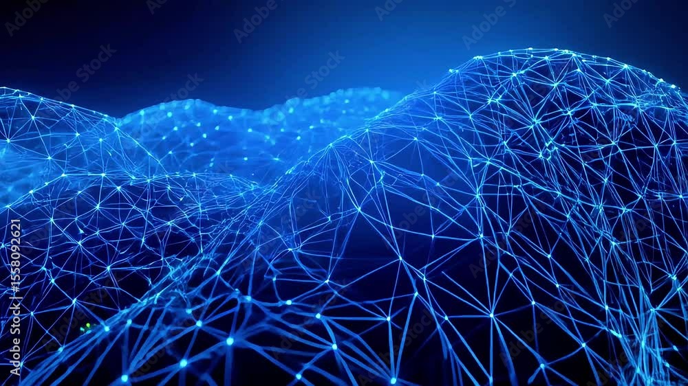 Poster Abstract Network of Interconnected Points in Deep Blue