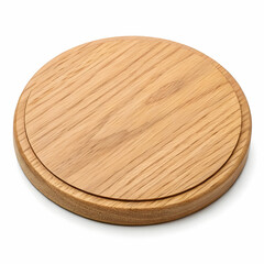 A small, flat wooden surface used under cups or glasses to protect tables from heat