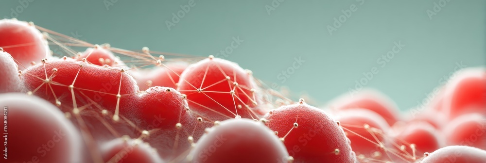 Aufkleber Digital Backbone Concept with Interconnected Nodes and Network Lines on Abstract Surface for Global Technology Solutions and Connectivity Branding