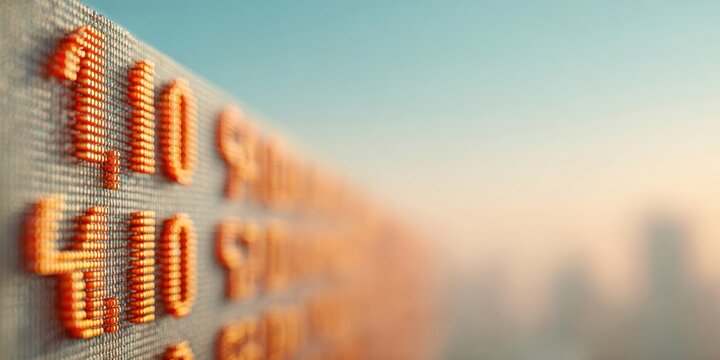 Digital Ticker Screen Displaying SandP 500 Index and Real-Time Market Data for Financial Technology and Investment Analytics