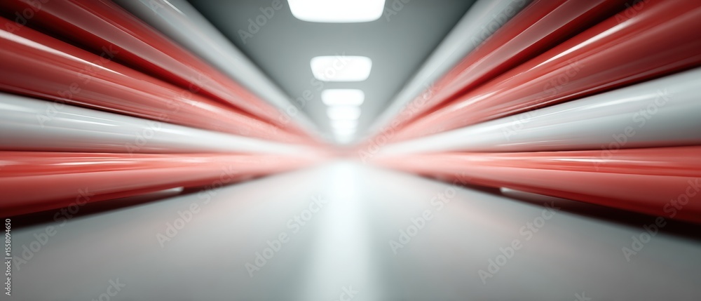 Aufkleber Futuristic Quantum Optimization Network with Dynamic Data Flow in Modern Server Facility for Advanced IT and Research Marketing