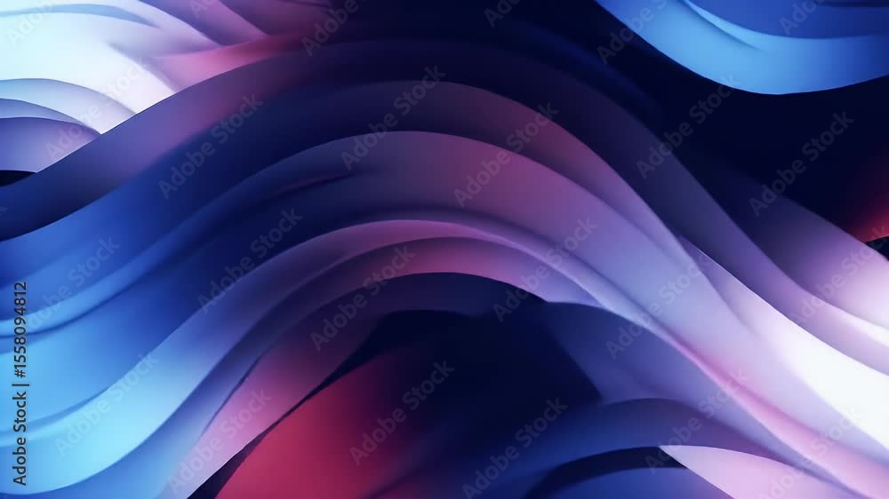 Poster Abstract Flowing Colors in Dynamic Motion