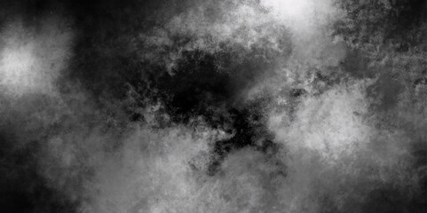 Abstract white and gray isolated cloud cumulus clouds. Gray aquarelle painted realistic fog or mist smoky textured canvas design. White and ash messy wall stucco texture background.	