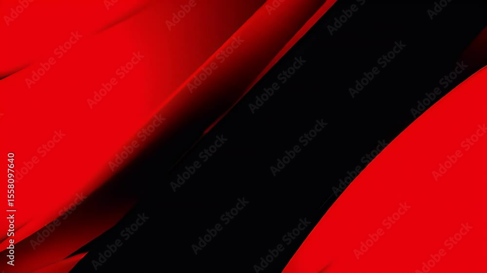 Poster dynamic abstract video with red and black diagonal shapes