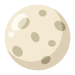 Round spotted ball cartoon icon in flat style isolated on white background