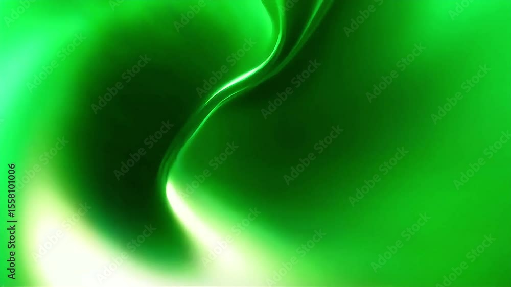 Poster dynamic green swirling abstract video background