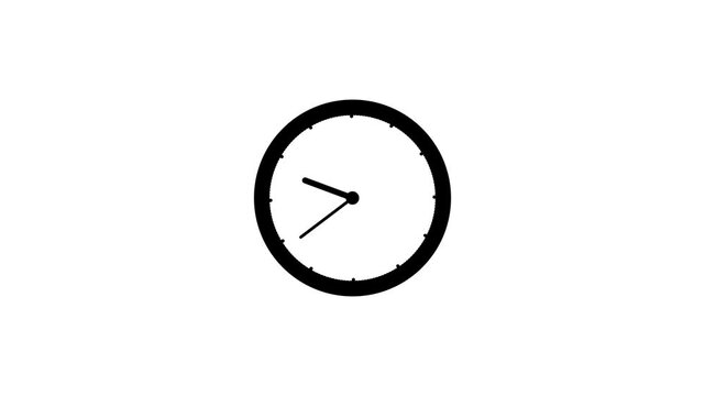 4K Clock Icon Animation Isolated on Transparent Background &ndash; Smooth Timepiece Motion Loop.