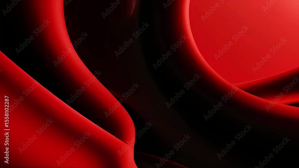 Poster Dynamic Red Curves in Abstract Motion