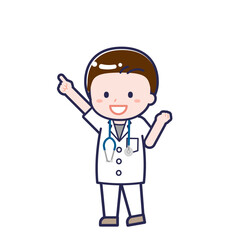 半袖医師／ななめ／男性 05