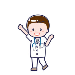 半袖医師／ななめ／男性 06