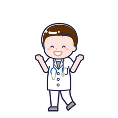 半袖医師／ななめ／男性 07