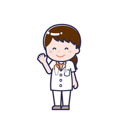 半袖医師／ななめ／女性 10