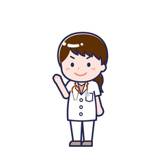 半袖医師／ななめ／女性 12