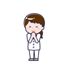 半袖医師／ななめ／女性 24