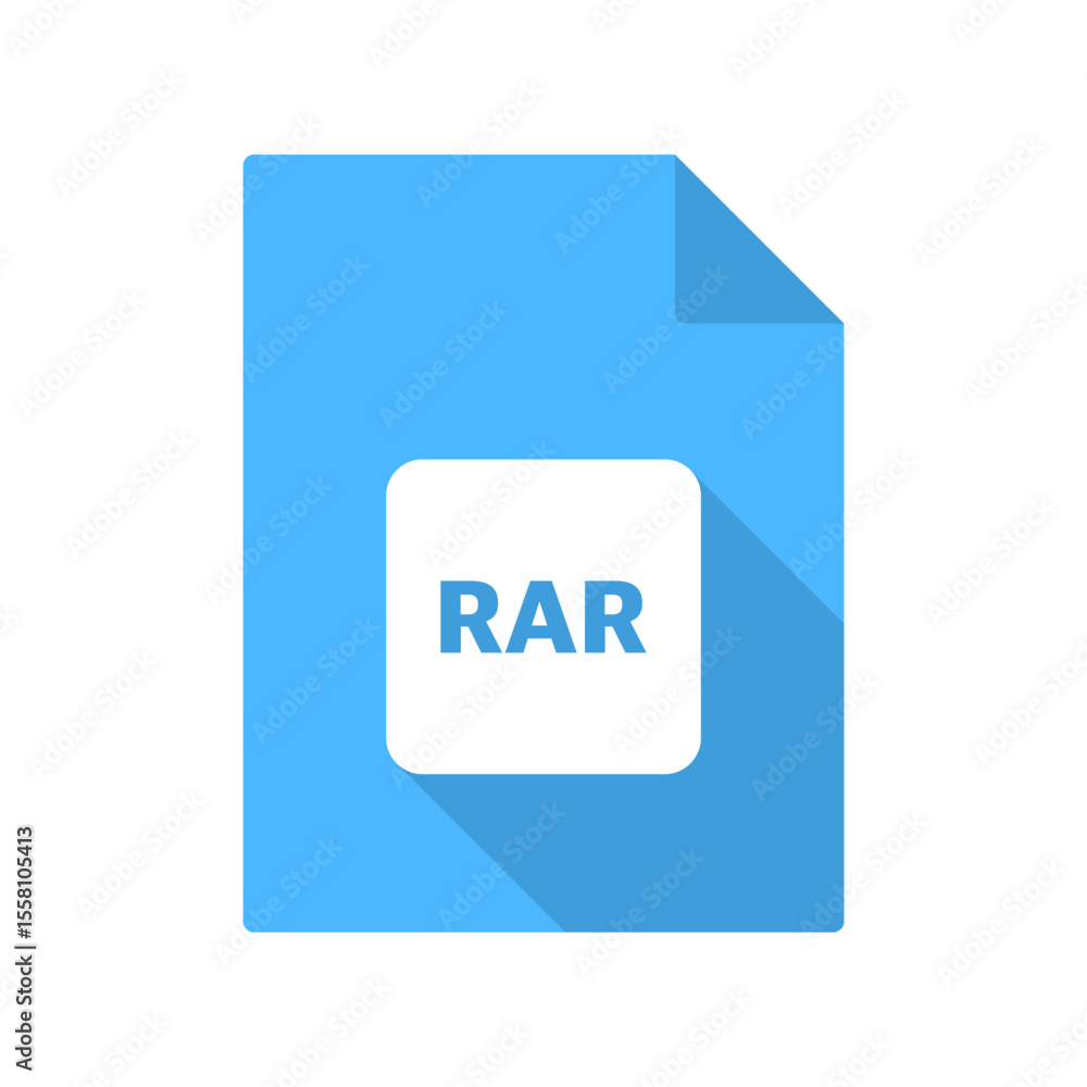 Poster rar vector file icon on transparent background