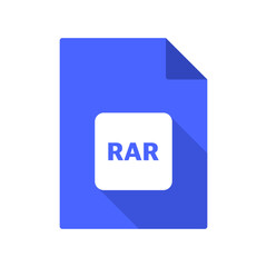 rar vector file icon on transparent background