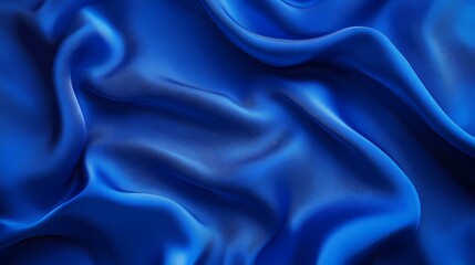 Obraz premium Royal Blue Silk Elegant Drape Texture