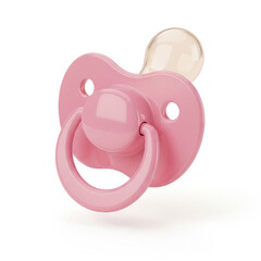 pink baby pacifier