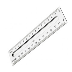 ruler isolated on white