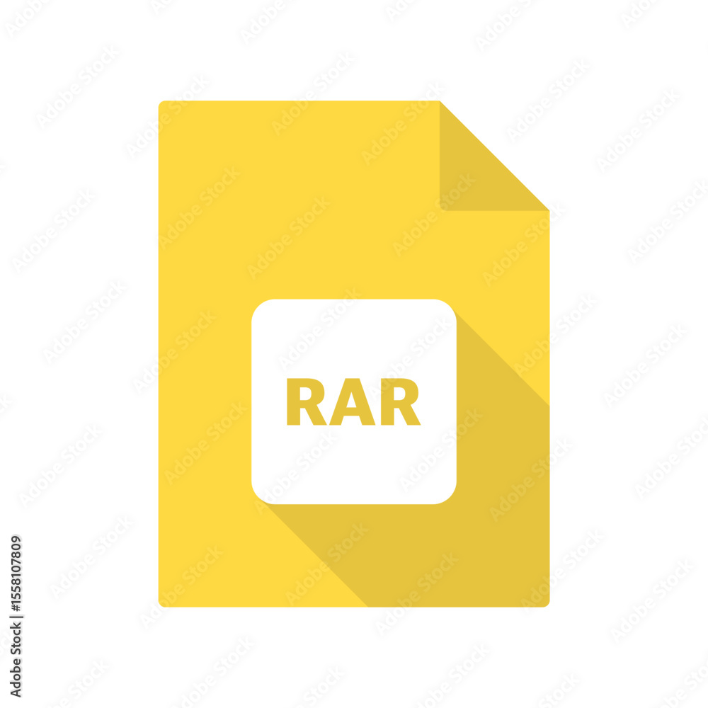 Poster rar vector file icon on transparent background