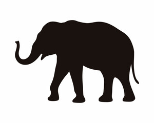 elephant silhouette vector, elephant icon logo vector