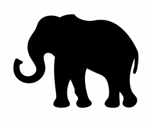 elephant silhouette vector, elephant icon logo vector