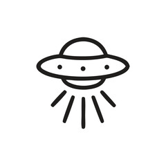 Extraterrestrial encounter icon suitable for scifi projects, alienthemed designs, UFO sightings illustrations, spacethemed content, and futuristic concepts.