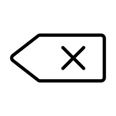 Fototapeta premium Backspace icon