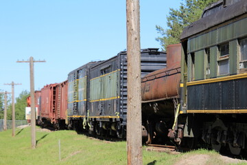 Obraz premium old train in the countryside