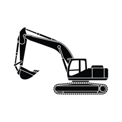 Excavator Silhouette Illustration