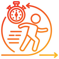 Agility Line Gradient Icon
