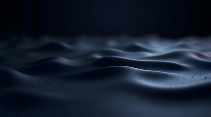 Smooth, undulating surface creates a mysterious and calming feeling using a dark and smooth texture.