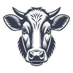 Vintage Hand-Drawn Bison Head Illustration in Engraving Style vector file