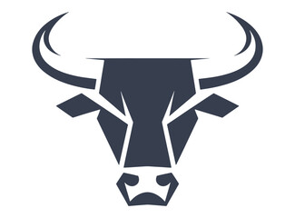 Minimalist Vector Cow Head Illustration for Farm and Dairy Branding vector file