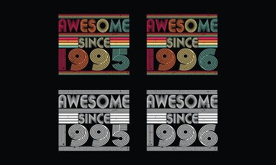 Awesome since 1995 to 1996,Retro Vintage bundles .29 year old Vintage. Birthday vintage gift.
