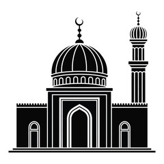 Mosque Islamic Building Religious Place Icon