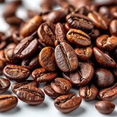 Obraz premium Roasted coffee beans close-up (1)