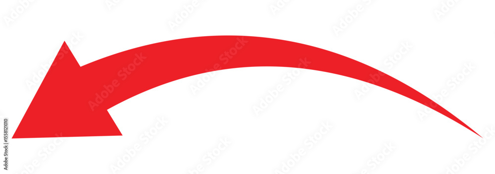Poster long curved arrow vector. curved or arch arrow icon. arrow symbol collection. curved arrows. arrow s