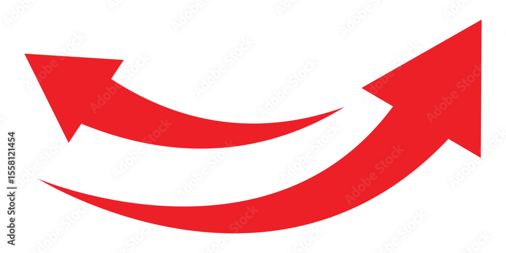 Poster long curved arrow vector. curved or arch arrow icon. arrow symbol collection. curved arrows. arrow s