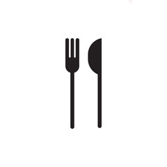 Fork and knife icon vector.