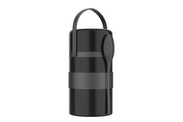 Stainless Steel Lunch Box, Insulated Bento Lunch Box. 3d illustration