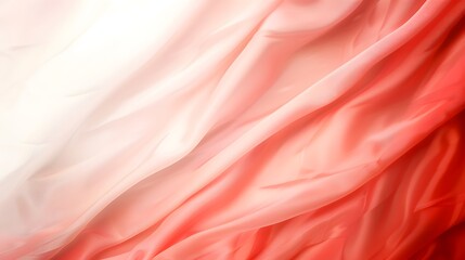 Smooth Satin Fabric with Gentle Drapes and Elegant Color Gradients in Soft Light