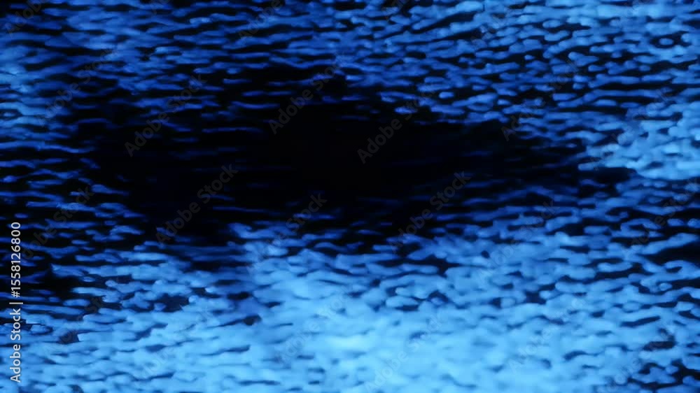 Poster abstract blue light patterns in motion