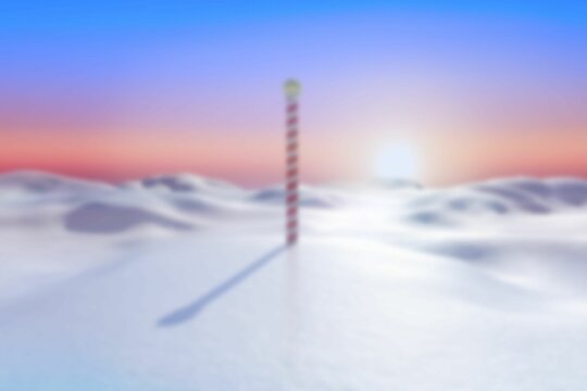 Fototapeta Blurry north pole landscape