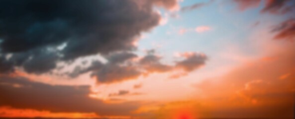 Panoramic view of sky during sundown