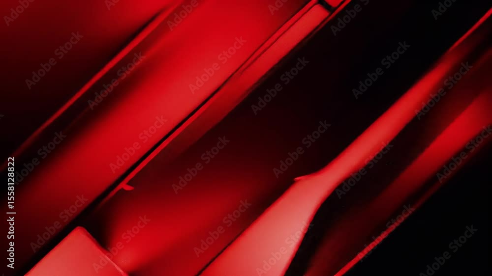 Poster Dynamic Red Fabric Drape in Motion