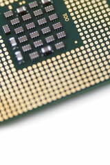 Close-up of computer chip