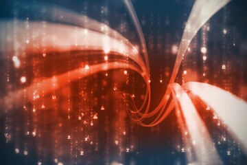 Computer screen with wallpaper
